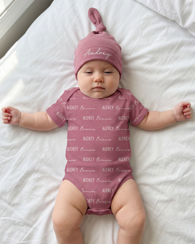 Personalized Bodysuit Font Duo in Rosewood