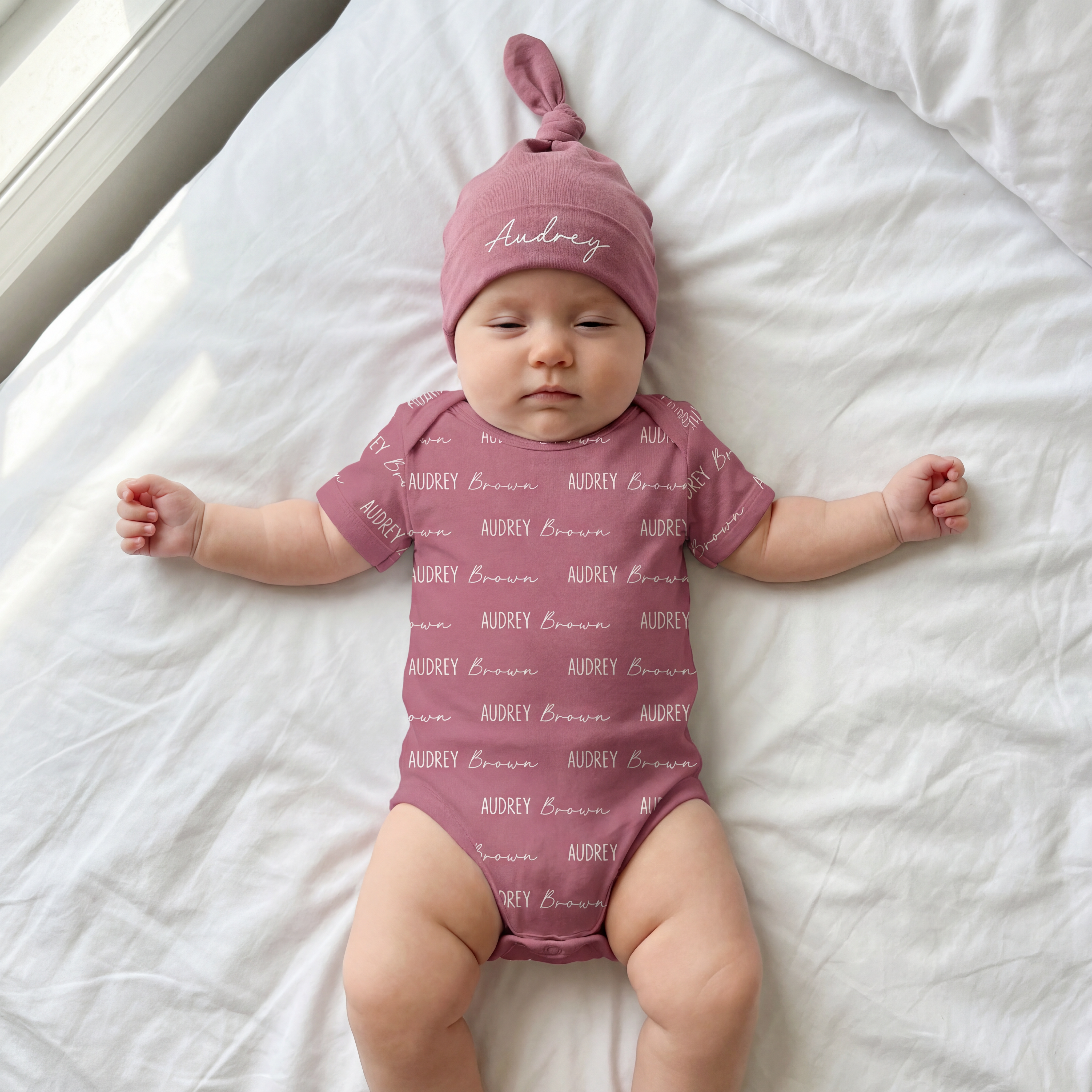 Personalized Bodysuit Font Duo in Rosewood