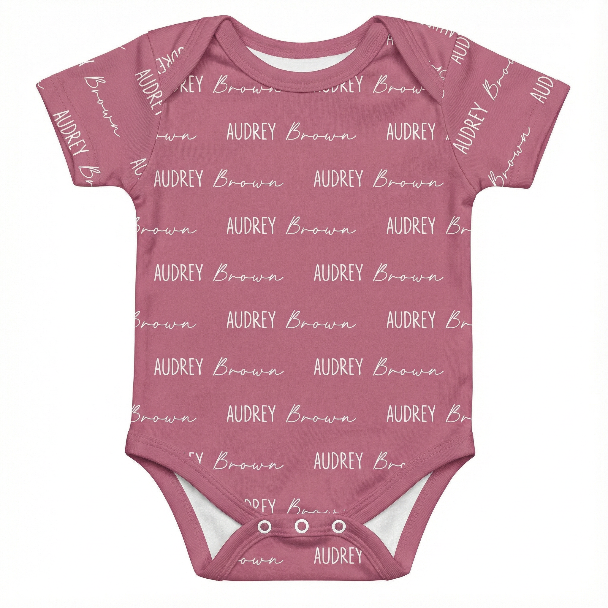 Personalized Bodysuit Font Duo in Rosewood