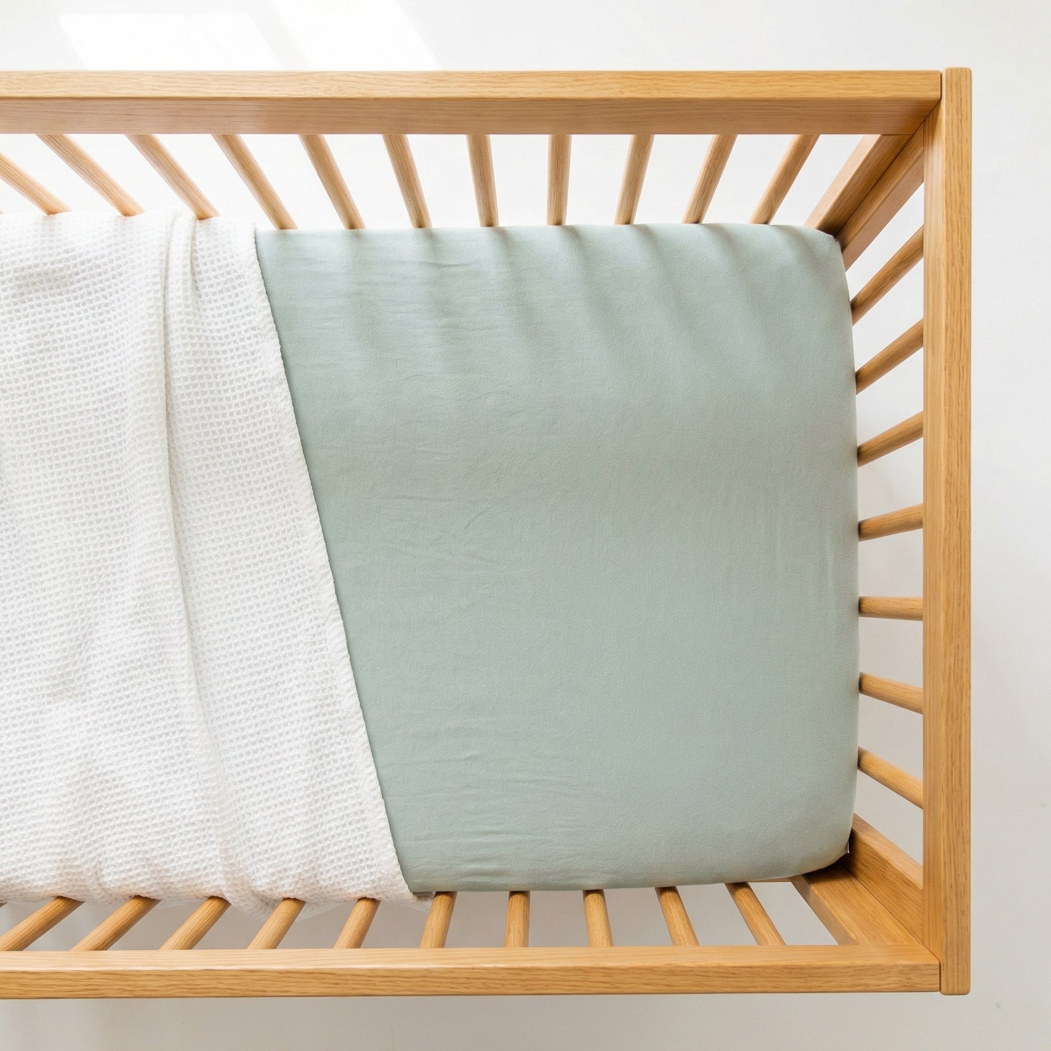 Crib Sheet in Seafoam
