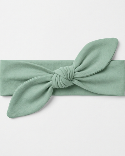 Personalized Knotted Headband in Seafoam