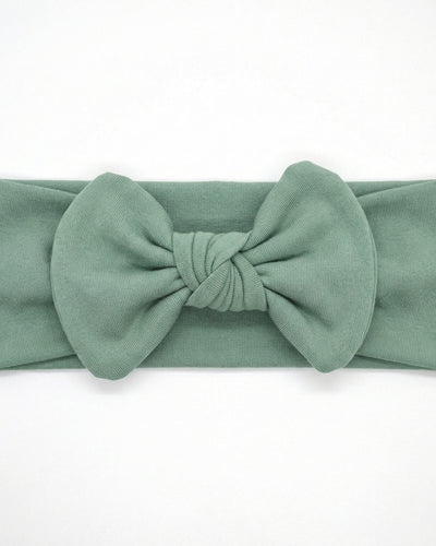 Personalized Bow Headband in Seafoam