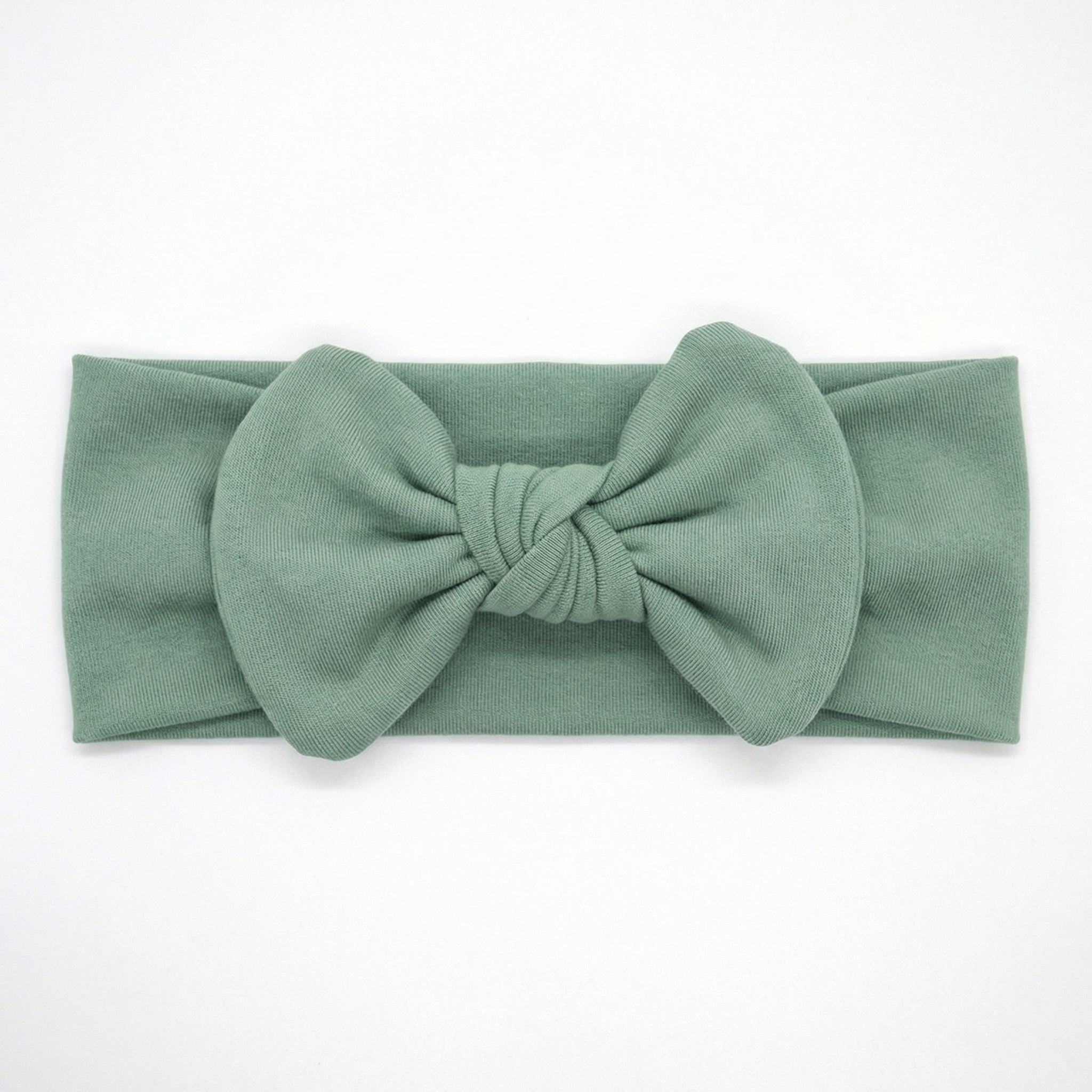 Personalized Bow Headband in Seafoam
