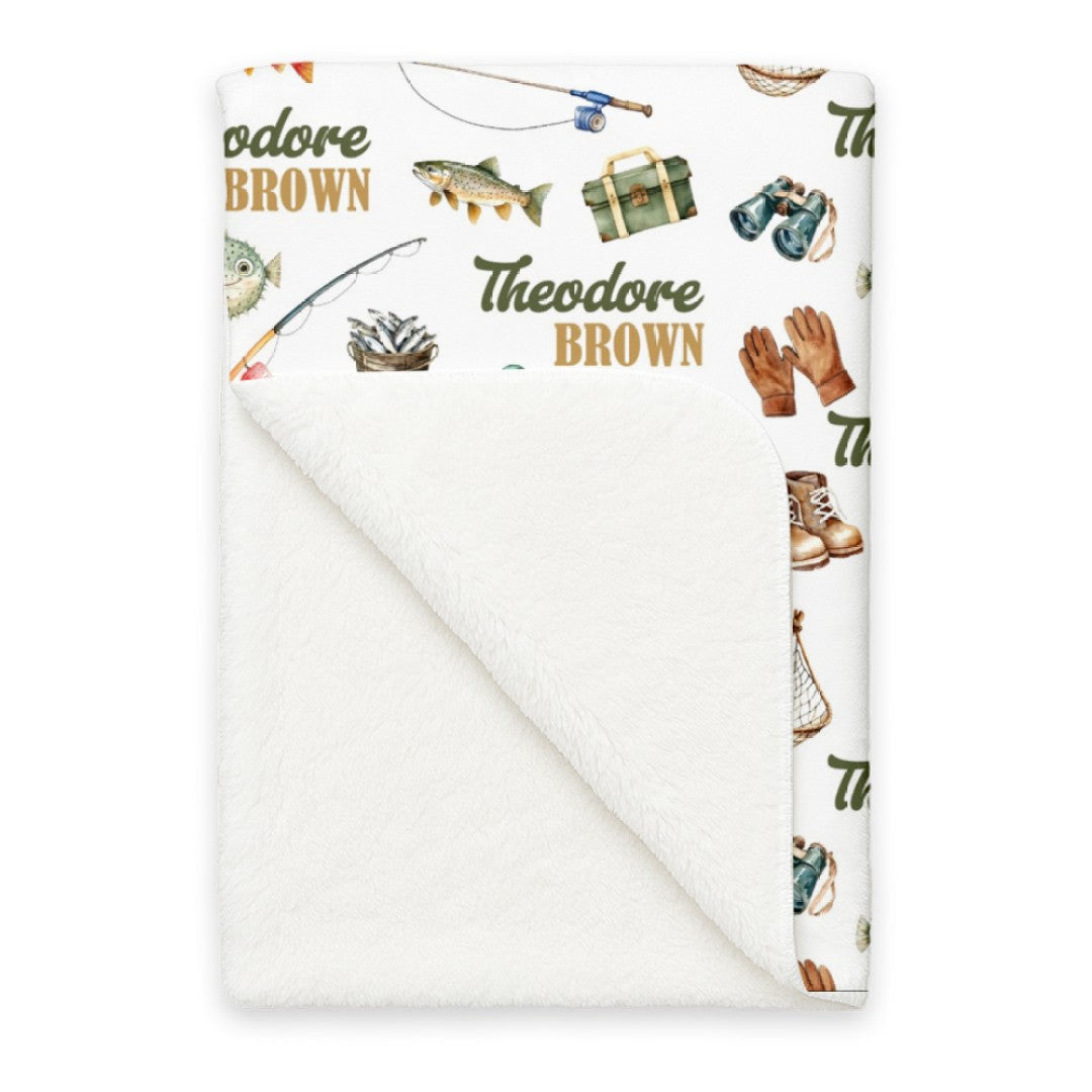Personalized Blanket in Fishing Buddy