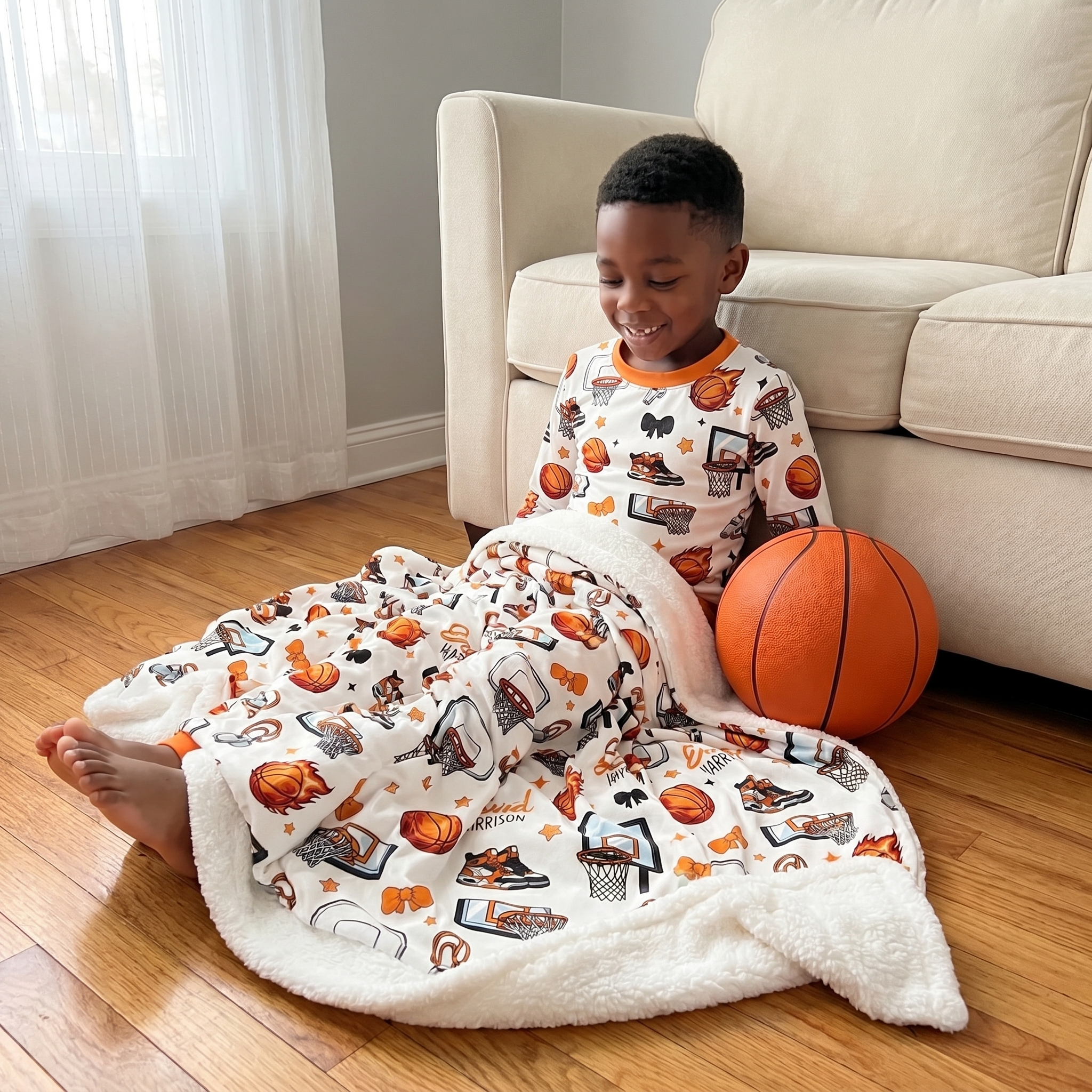 Personalized Blanket in Basketball