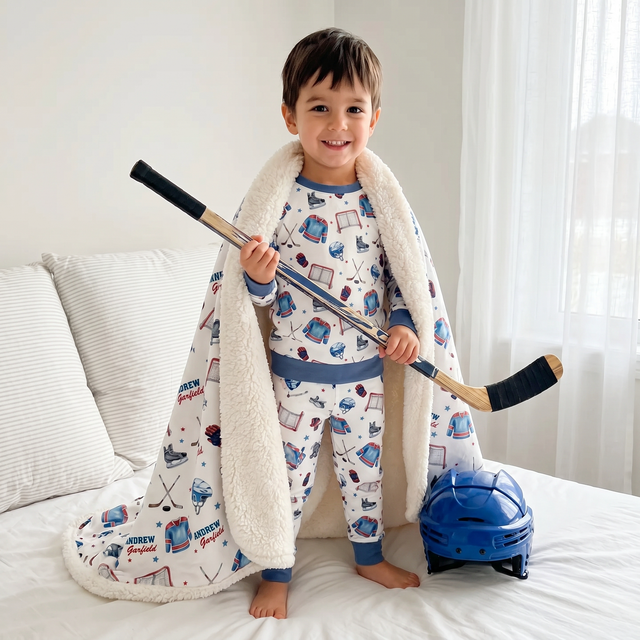 Personalized Blanket in Ice Hockey