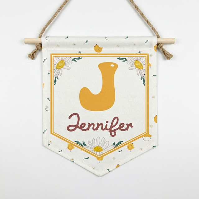 Personalized Pennant in Little Chick