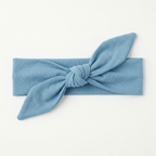 Personalized Knotted Headband in Misty Blue