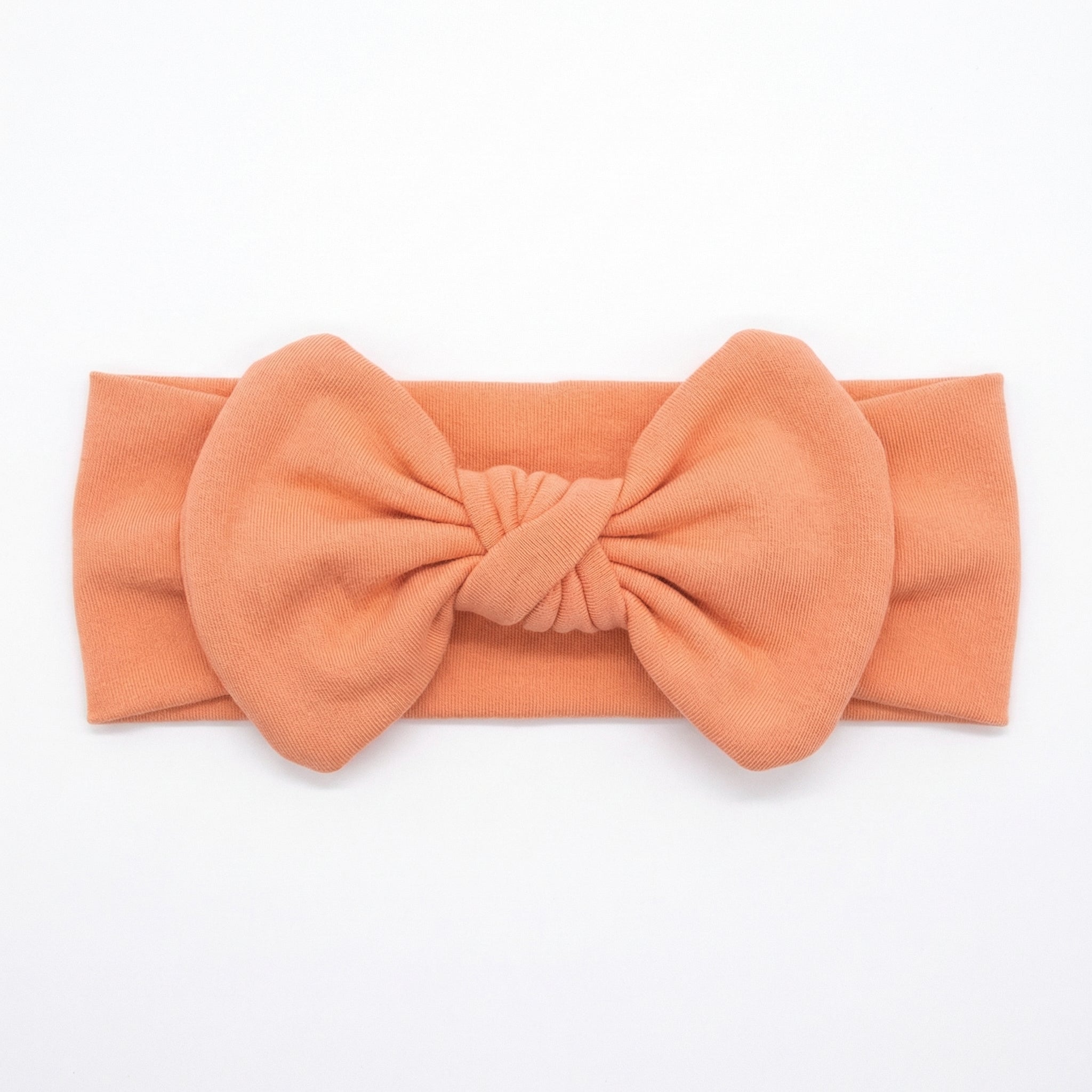 Personalized Bow Headband in Carrot
