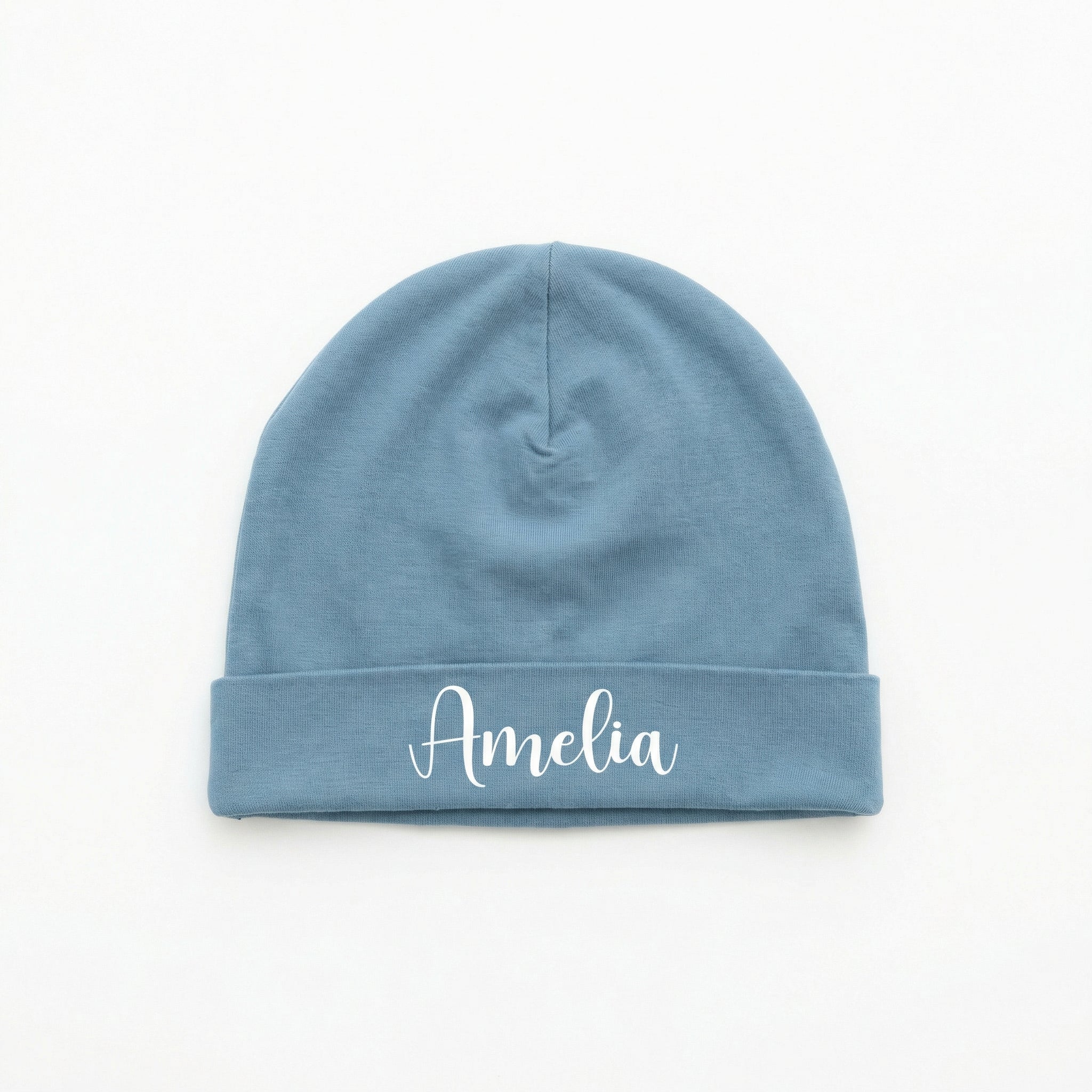 Personalized Beanie in Misty Blue