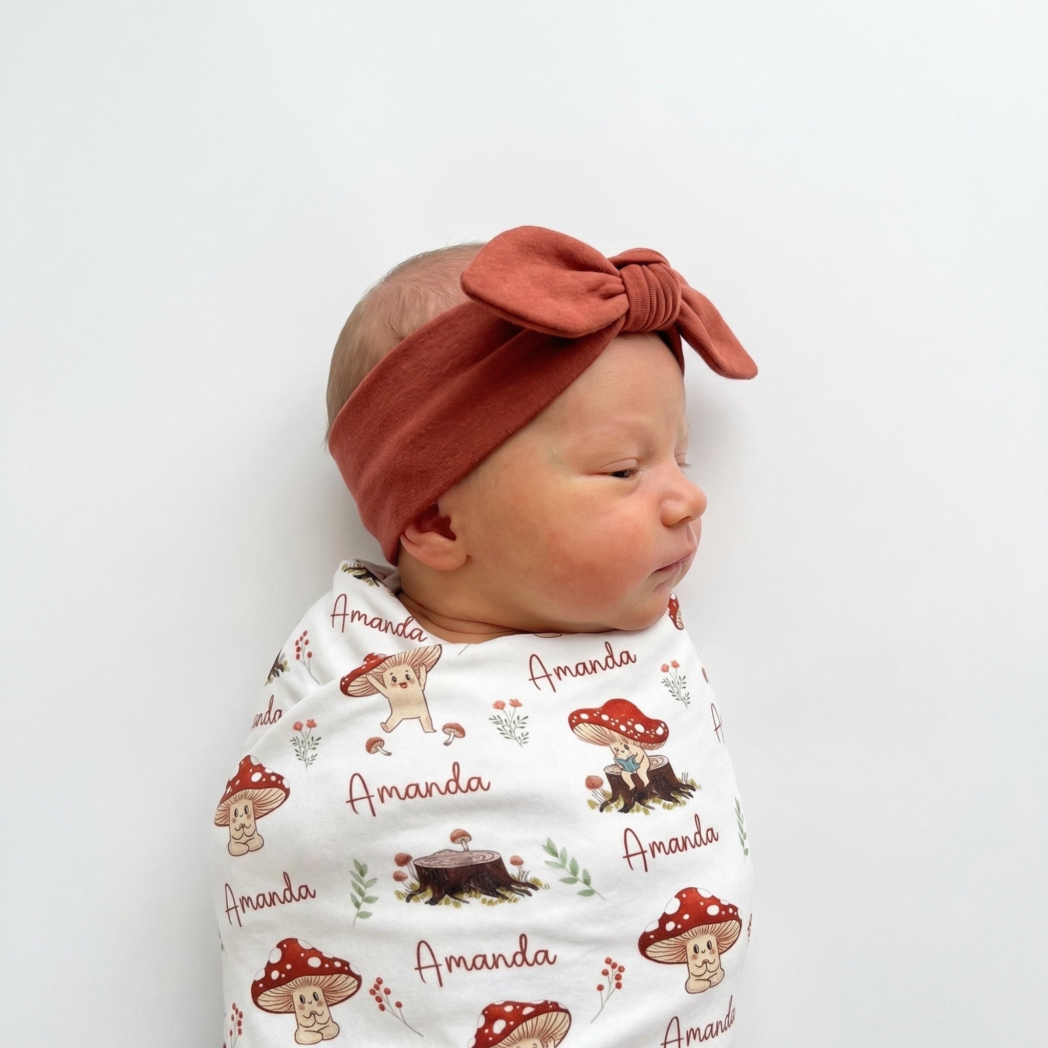 Personalized Knotted Headband in Brick