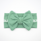 Personalized Bow Headband in Coastal Aqua