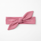 Personalized Knotted Headband in Mauve Pink