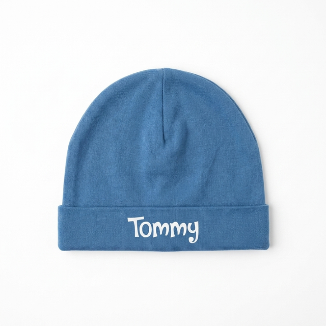 Personalized Beanie in Ocean Blue
