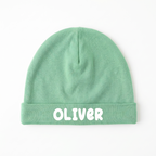 Personalized Beanie in Coastal Aqua