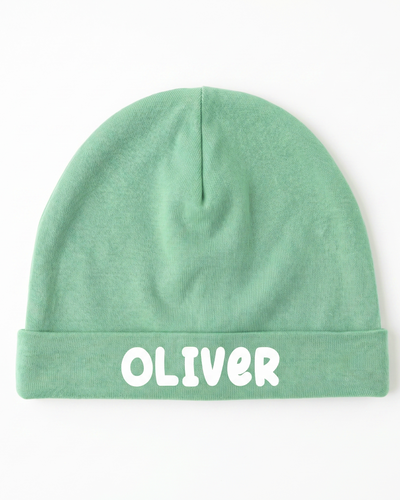 Personalized Beanie in Coastal Aqua