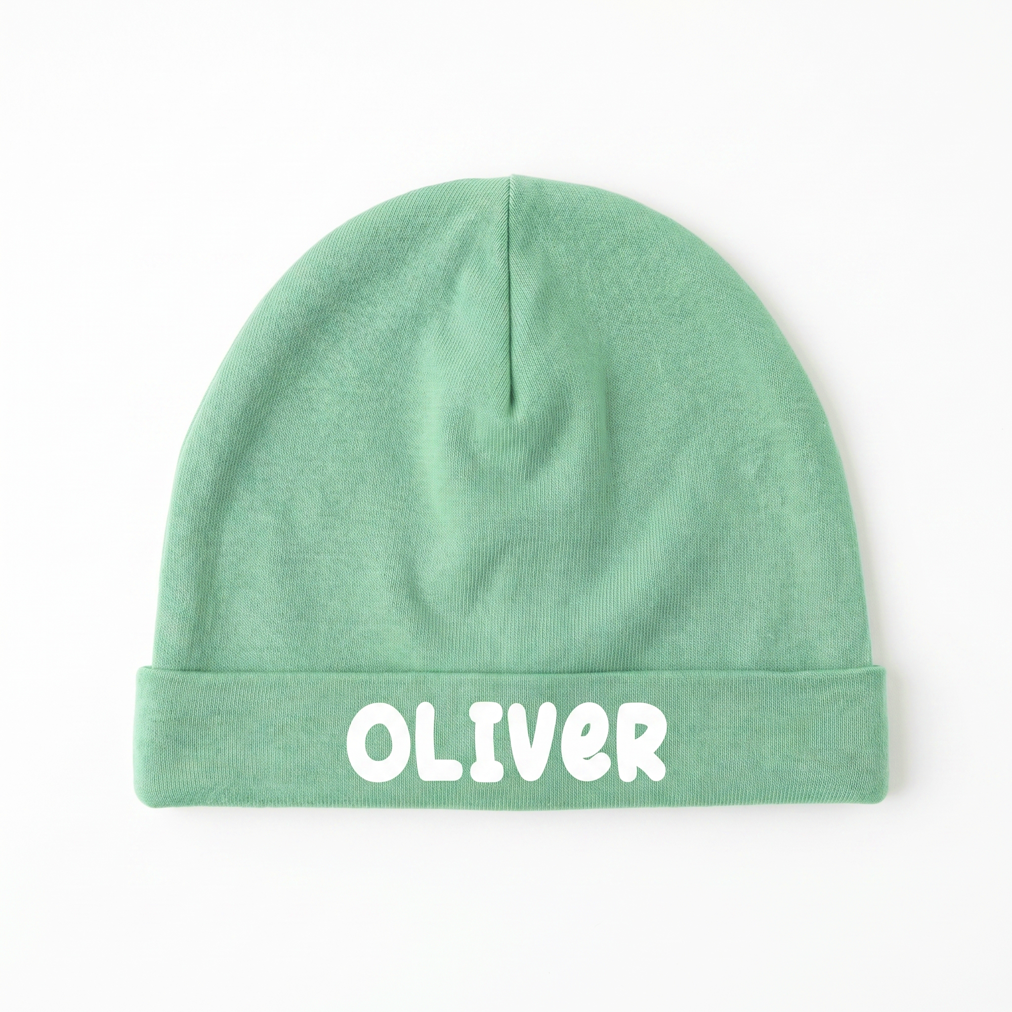 Personalized Beanie in Coastal Aqua