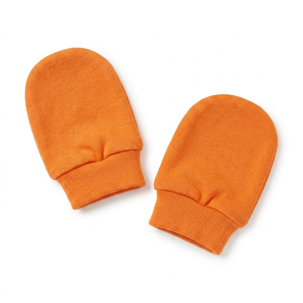 Mittens in Light Orange