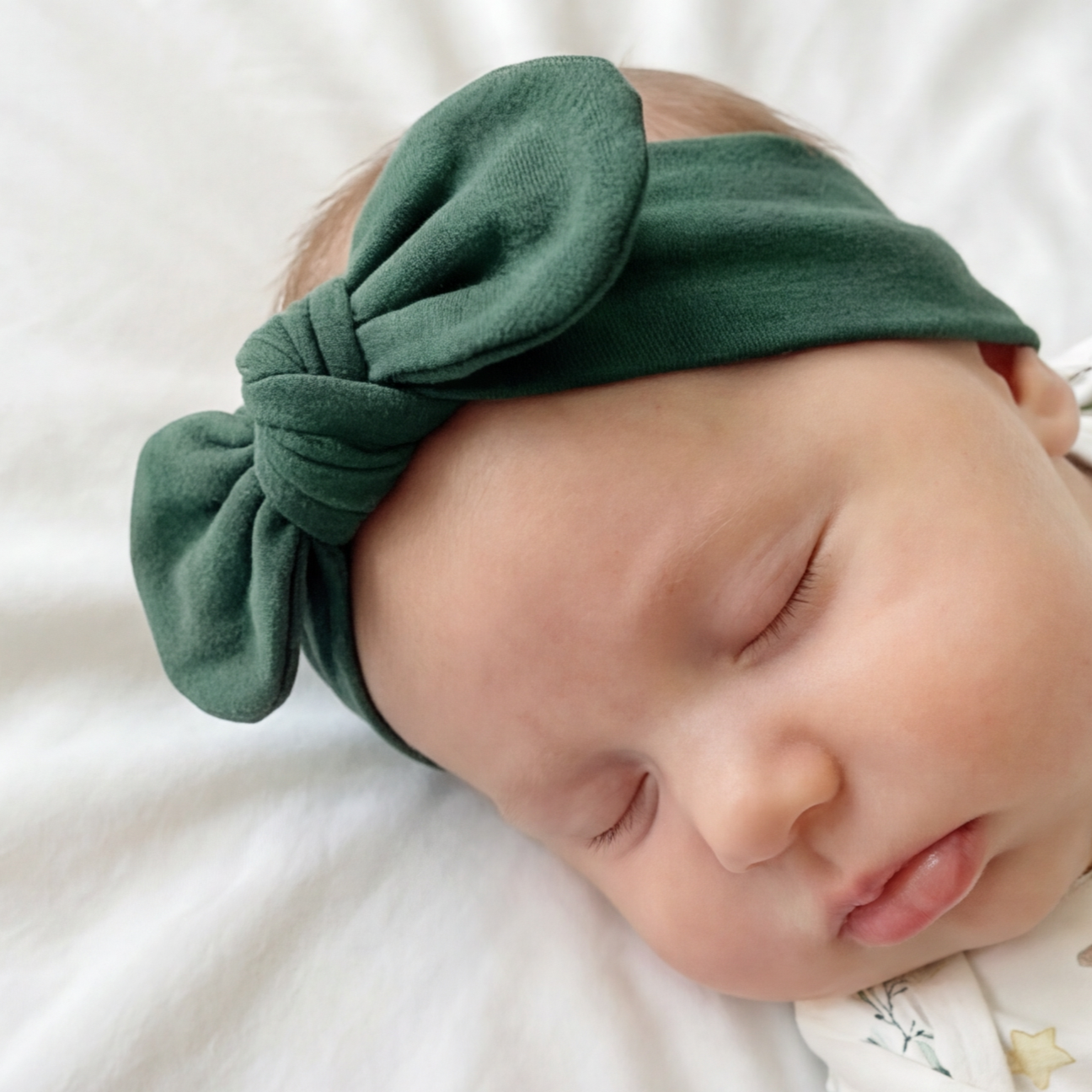 Personalized Knotted Headband in Evergreen