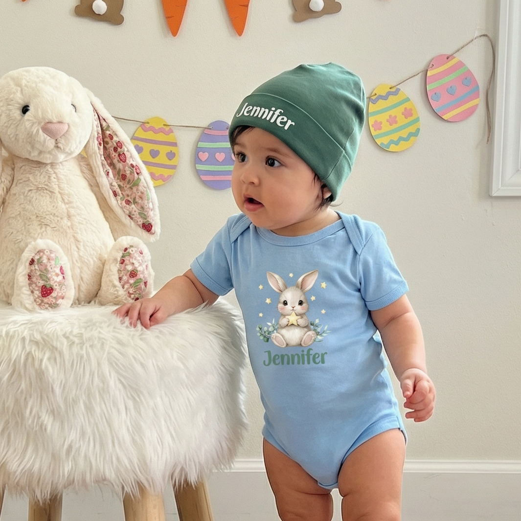 Personalized Beanie in Evergreen