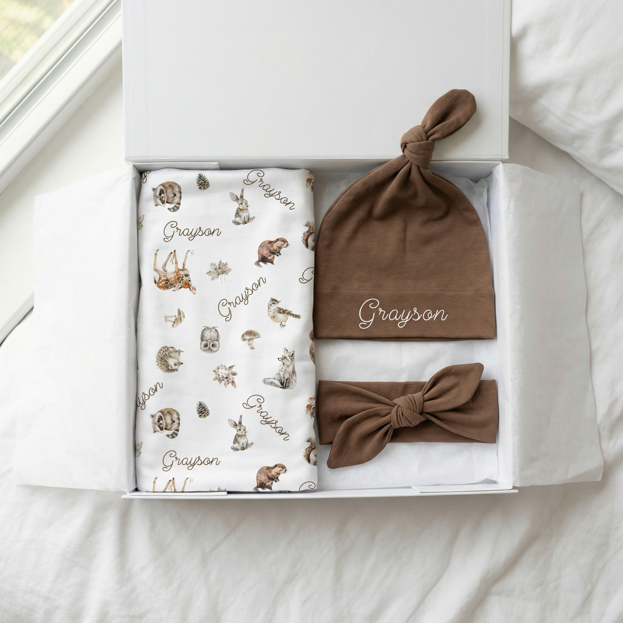 The Ultimate Baby Gift Set in Woodland Animals