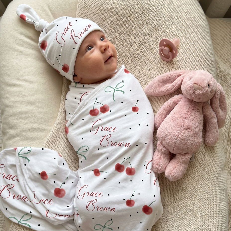 Personalized Swaddle in Cherished Baby