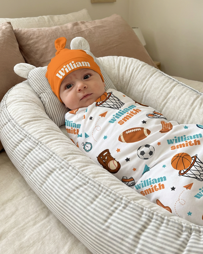 Personalized Swaddle in Half Time