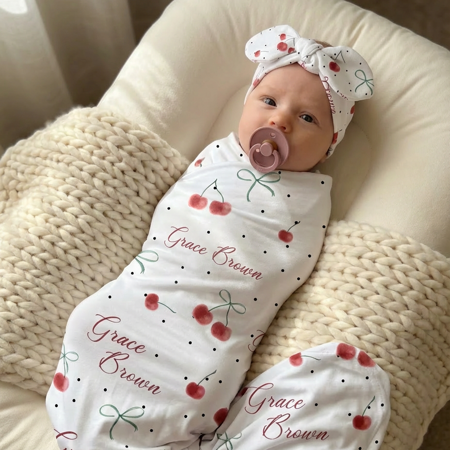 Personalized Swaddle in Cherished Baby