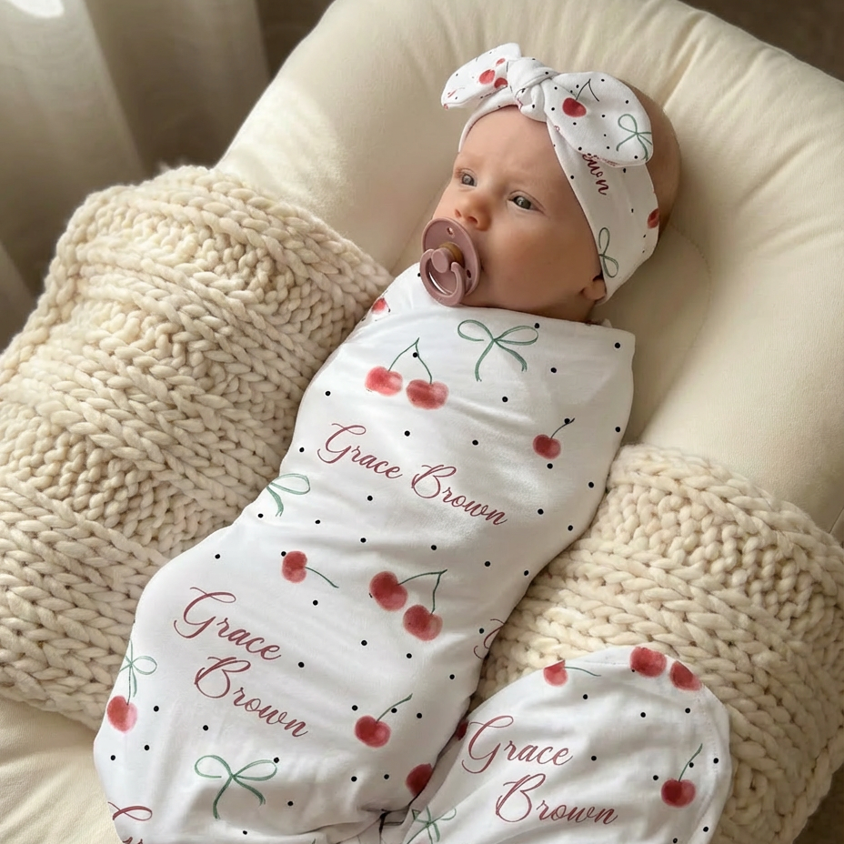 Personalized Swaddle in Cherished Baby