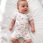 Personalized Snap Romper in Forest Besties