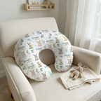 Personalized Nursing Pillow Cover in Bunny Garden