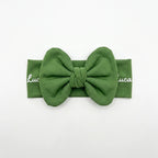 Personalized Bow Headband in Green