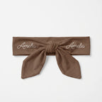 Personalized Knotted Headband in Brown