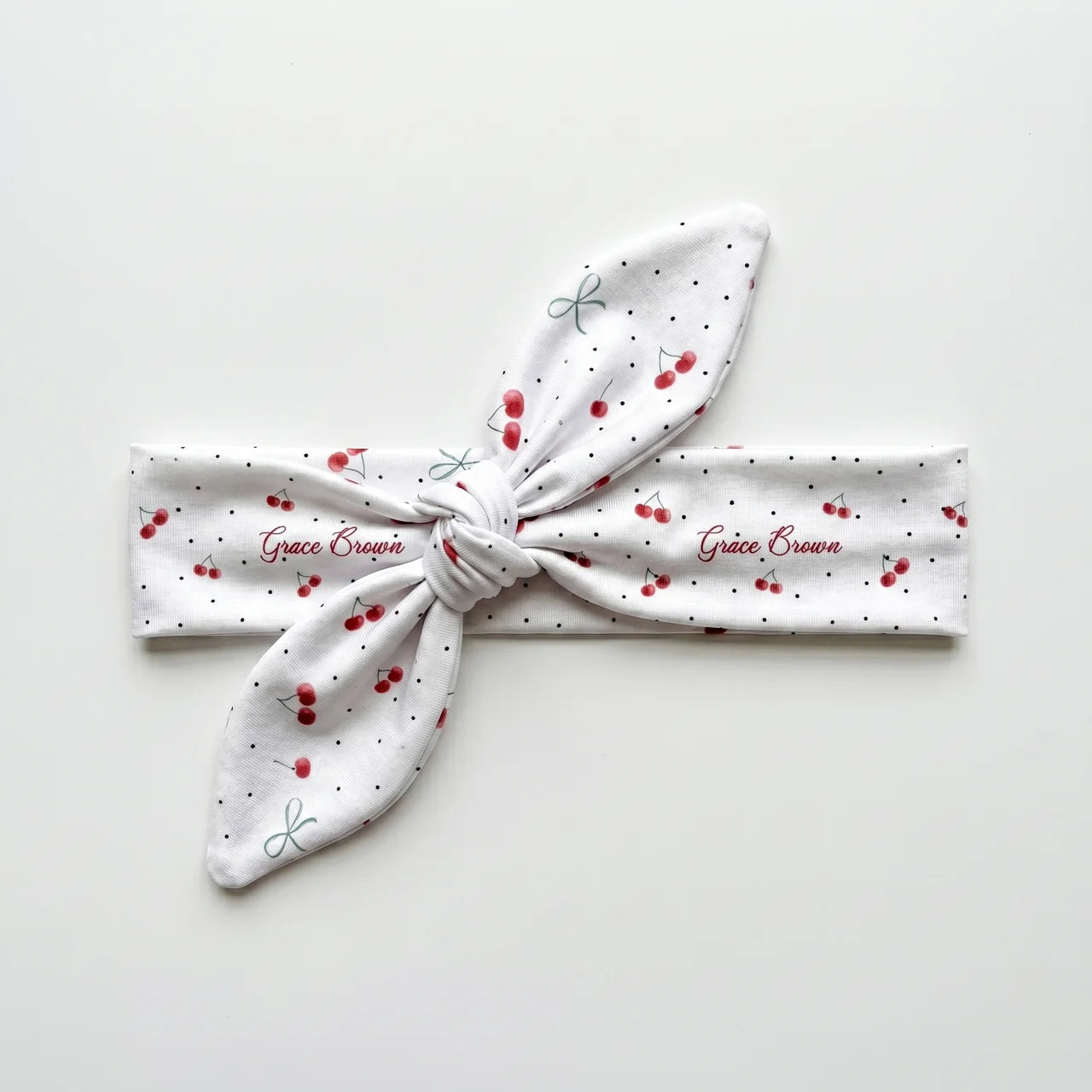 Personalized Knotted Headband in Cherished Baby