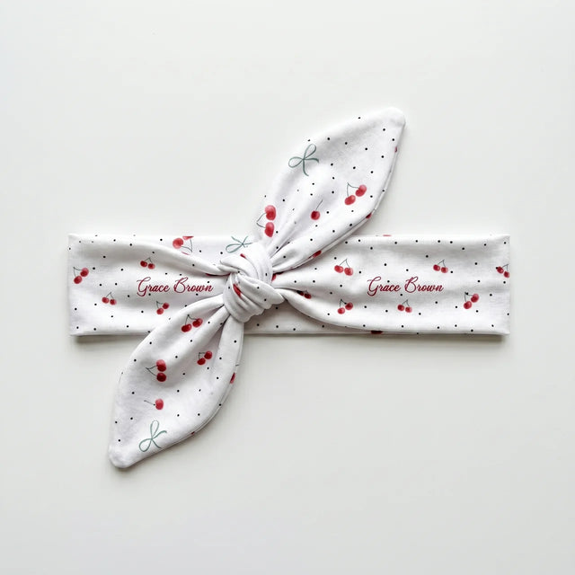 Personalized Knotted Headband in Cherished Baby