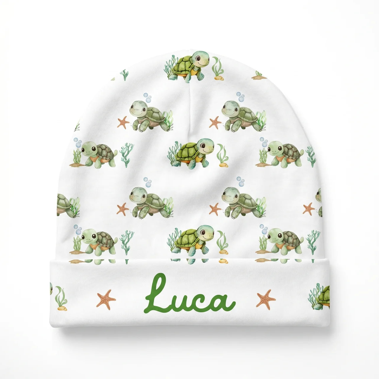 Personalized Beanie in Sea Turtle