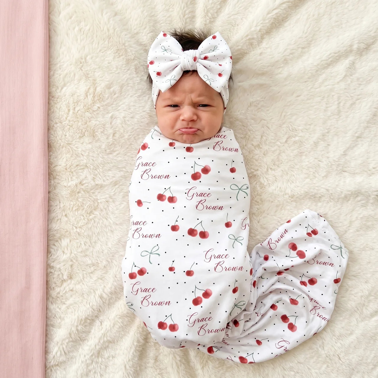 Personalized Bow Headband in Cherished Baby
