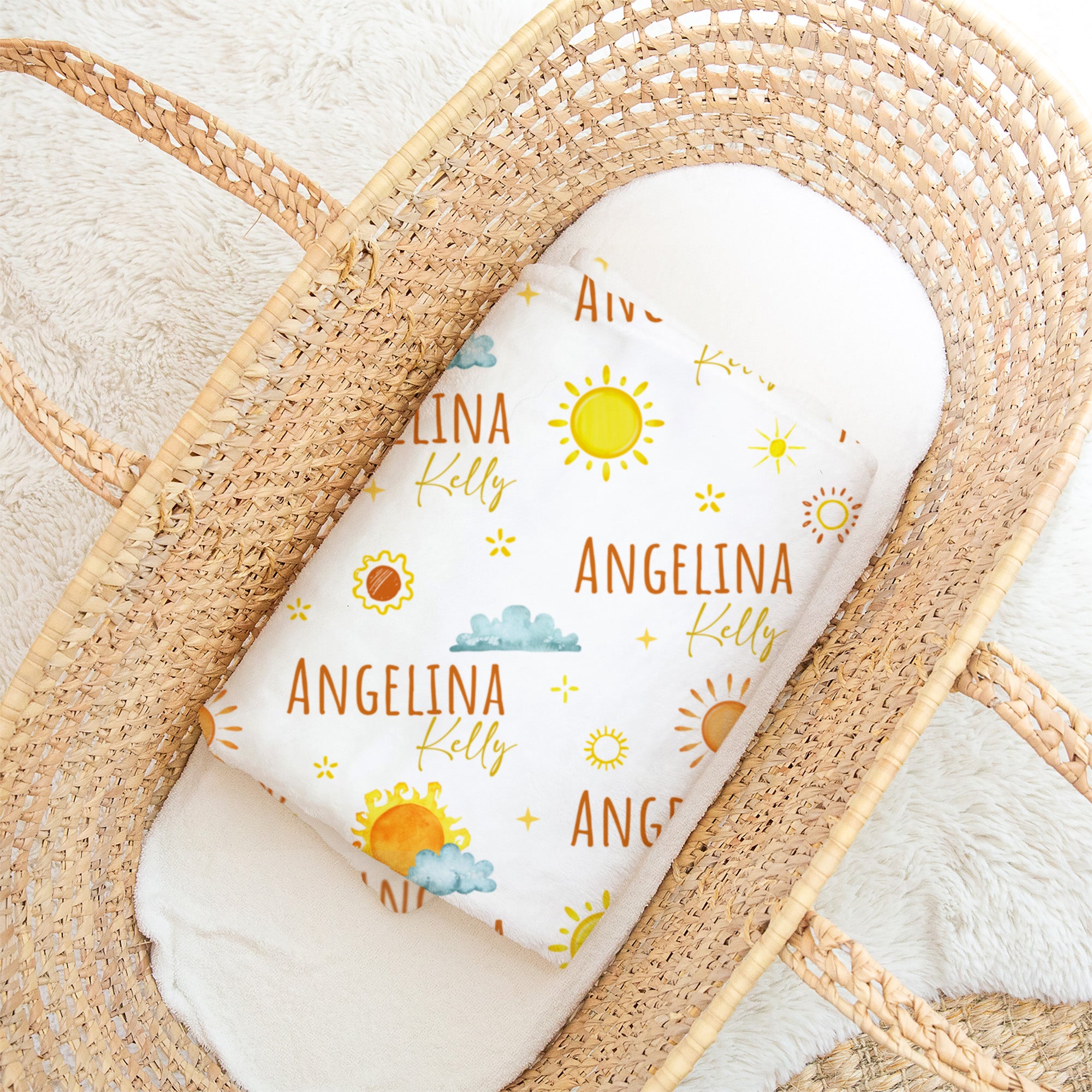 Personalized Blanket in Sunshine