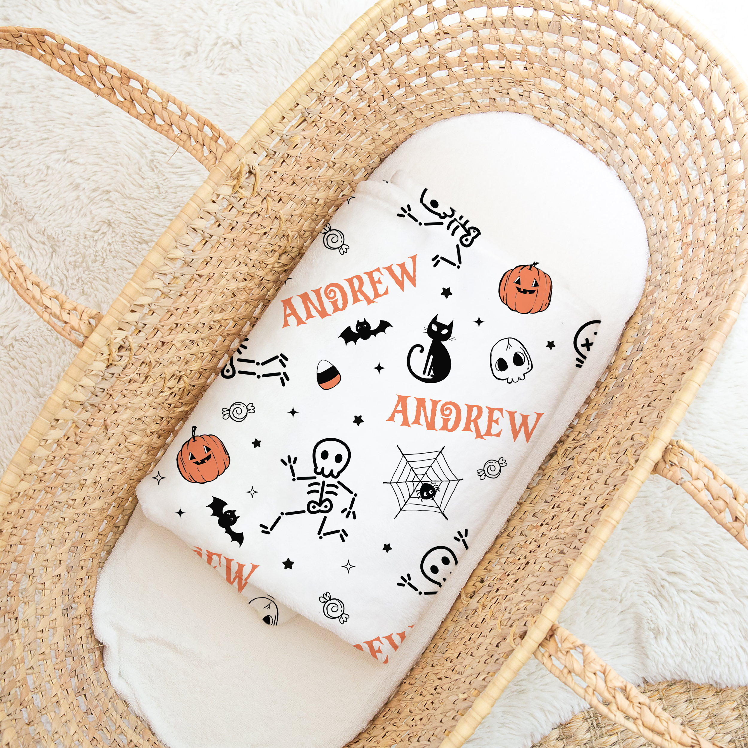 Personalized Blanket in Bony Boo