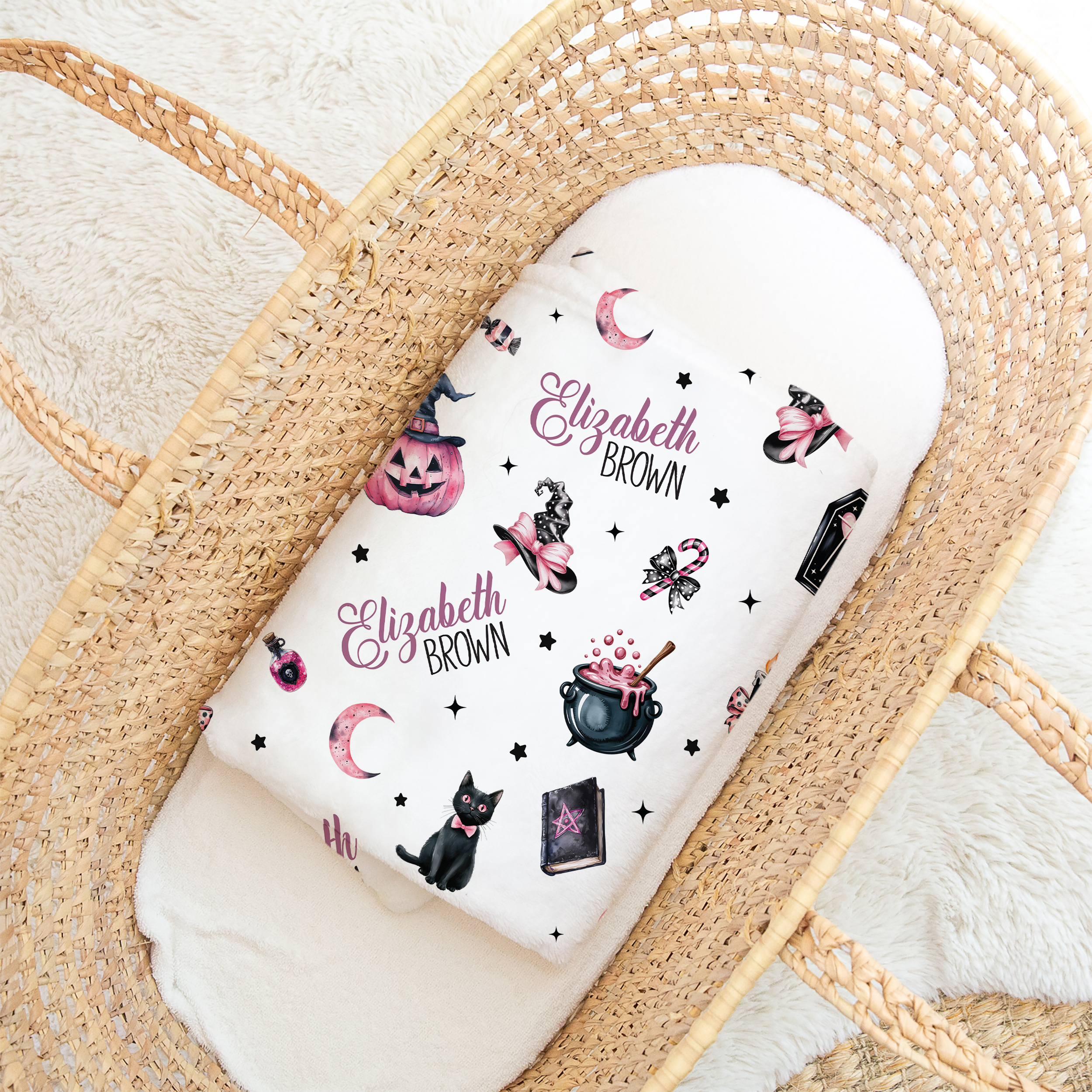 Personalized Blanket in Mystic Lunar