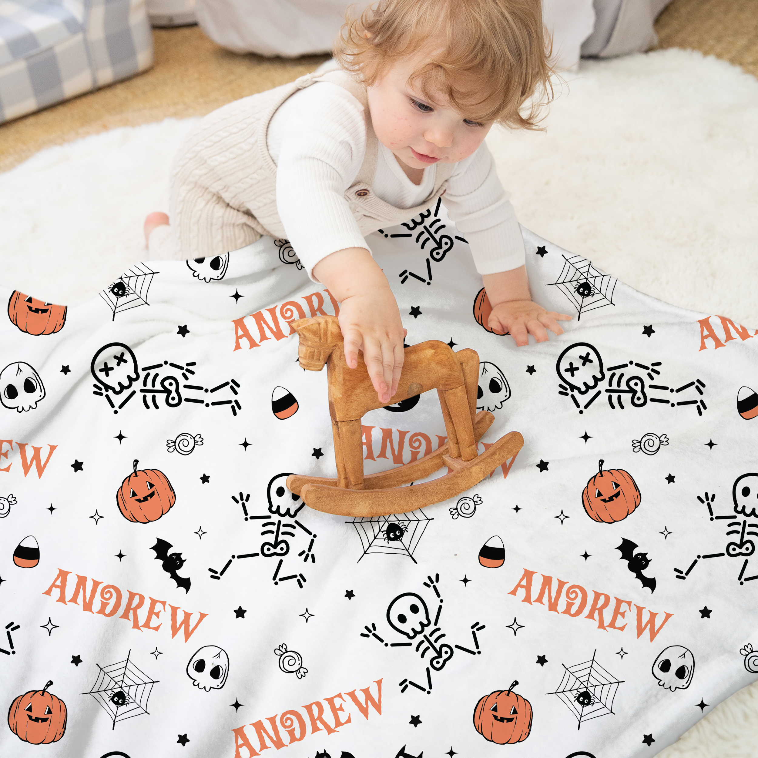 Personalized Blanket in Bony Boo