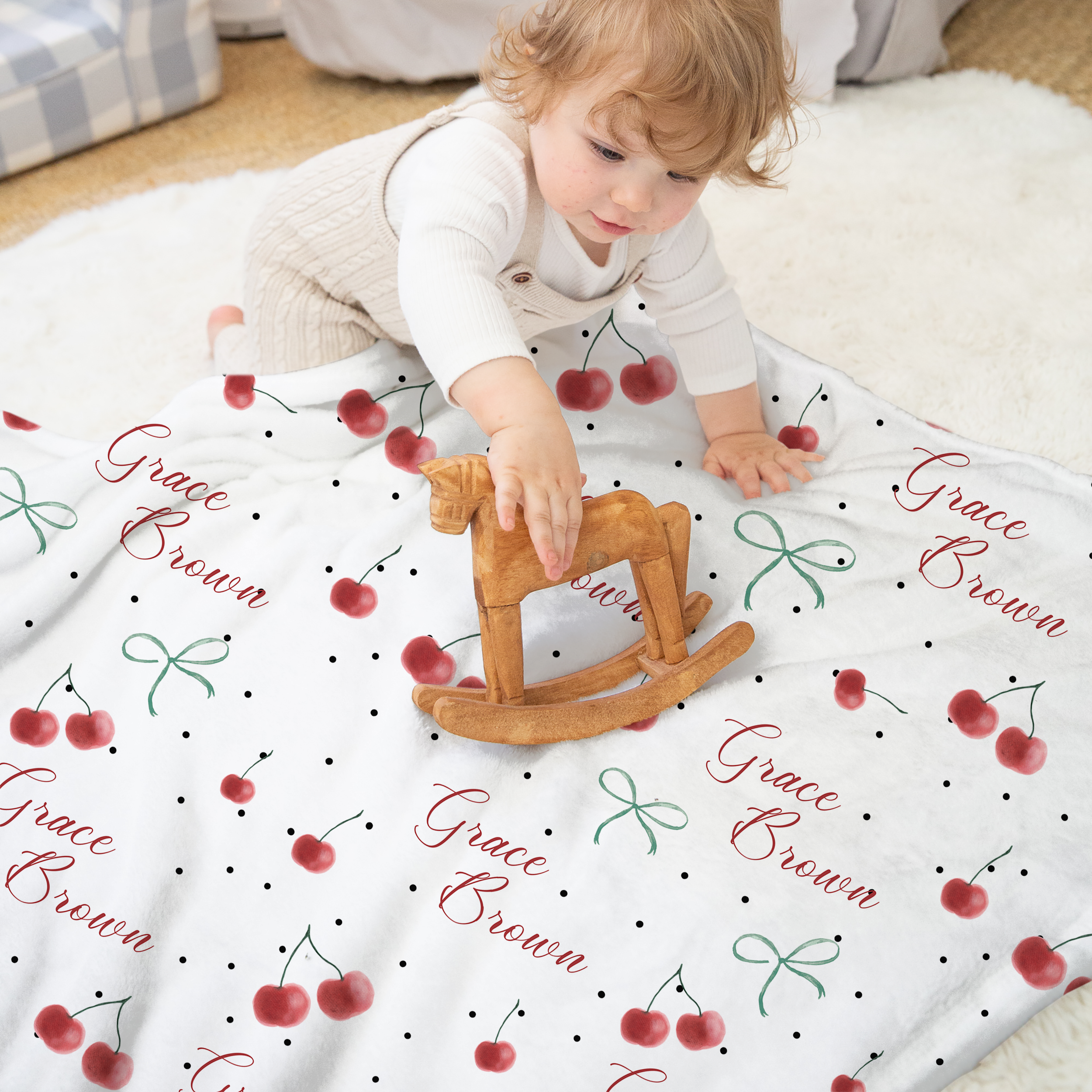 Personalized Blanket in Cherished Baby
