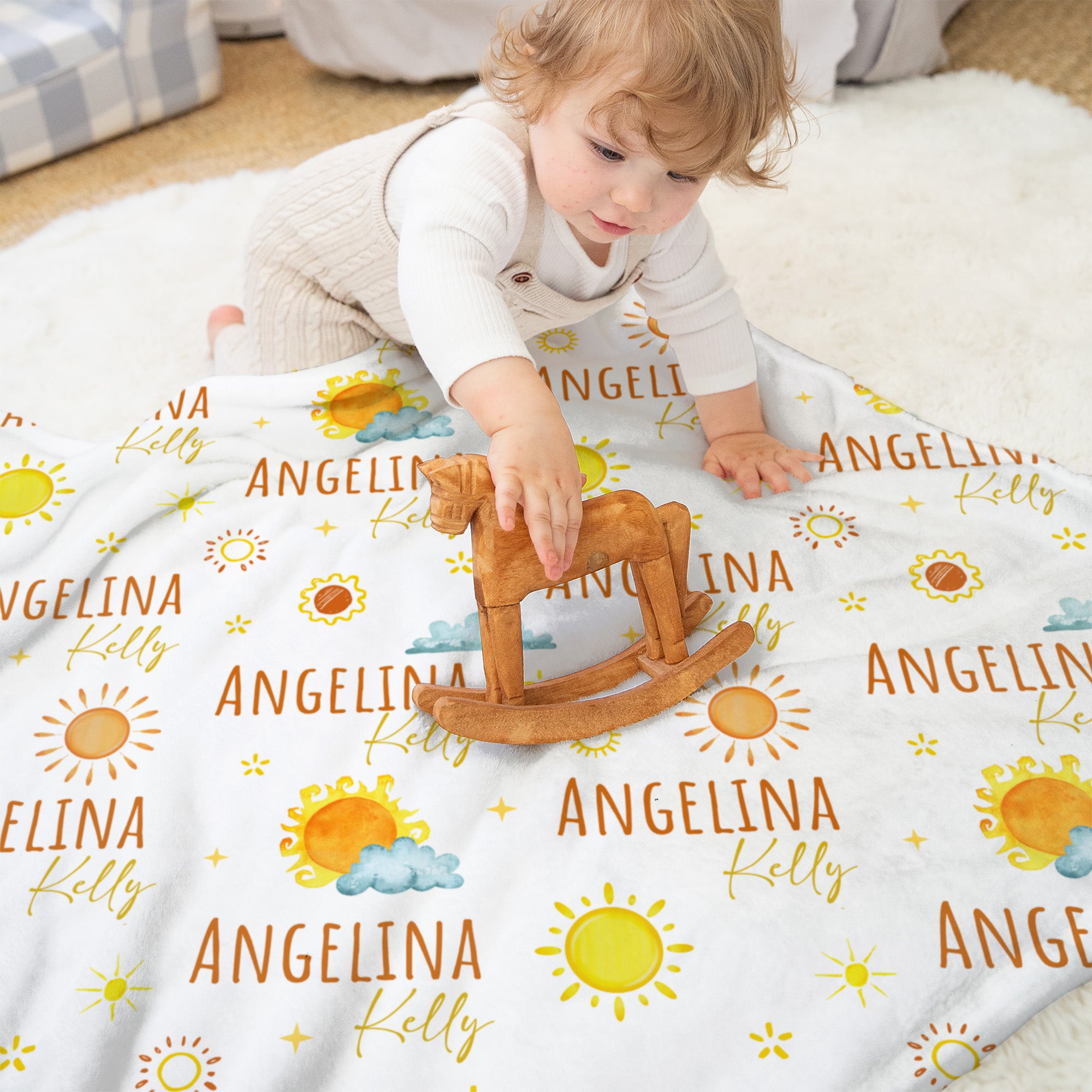 Personalized Blanket in Sunshine