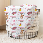 Personalized Blanket in Bathtime Besties