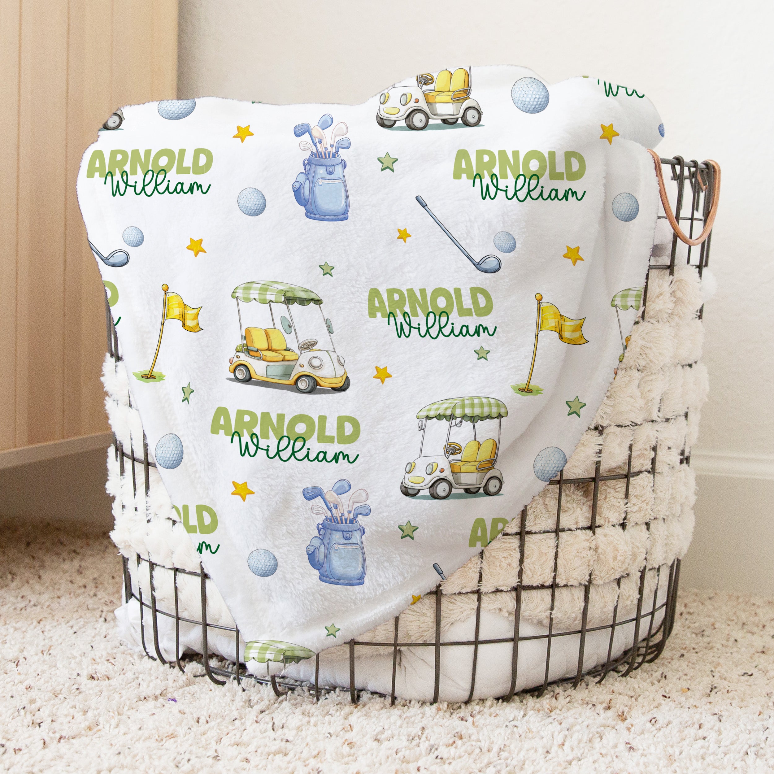 Country Club Cuties Personalized Kids Blanket Minky Blanket