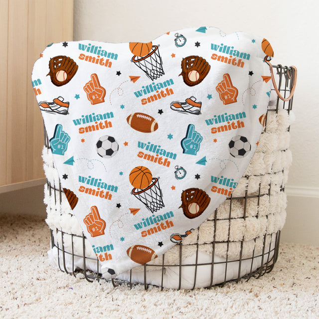 Personalized Blanket in Half Time