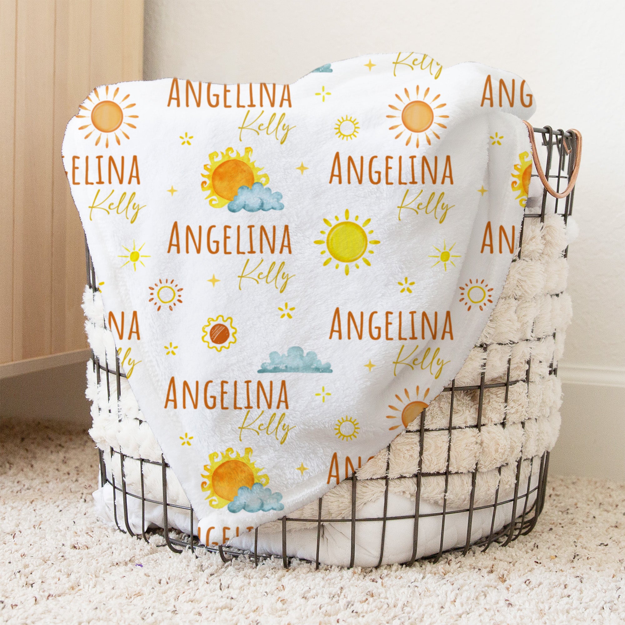 Personalized Blanket in Sunshine