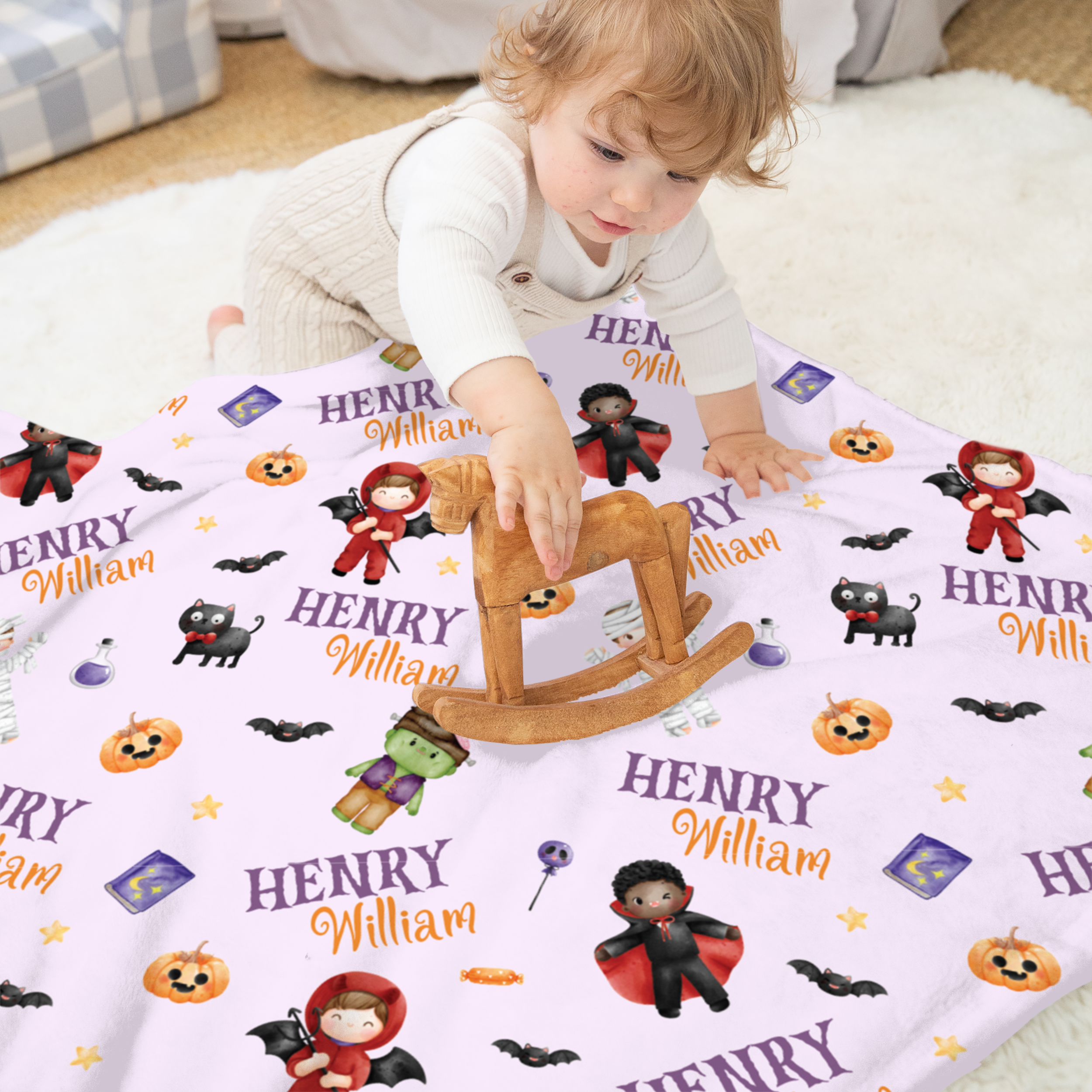 Personalized Blanket in Dress-up Babe