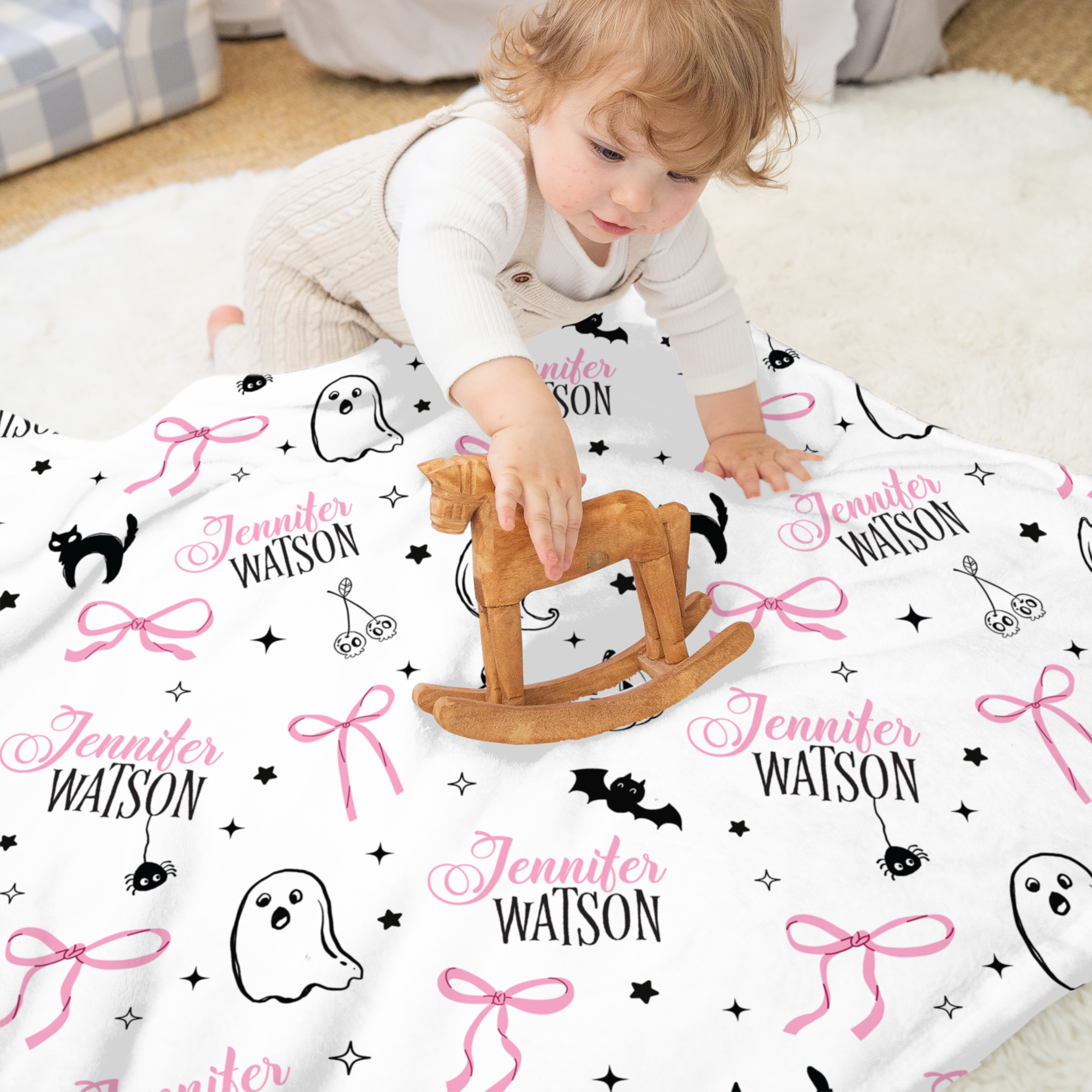Personalized Blanket in Boo Babes