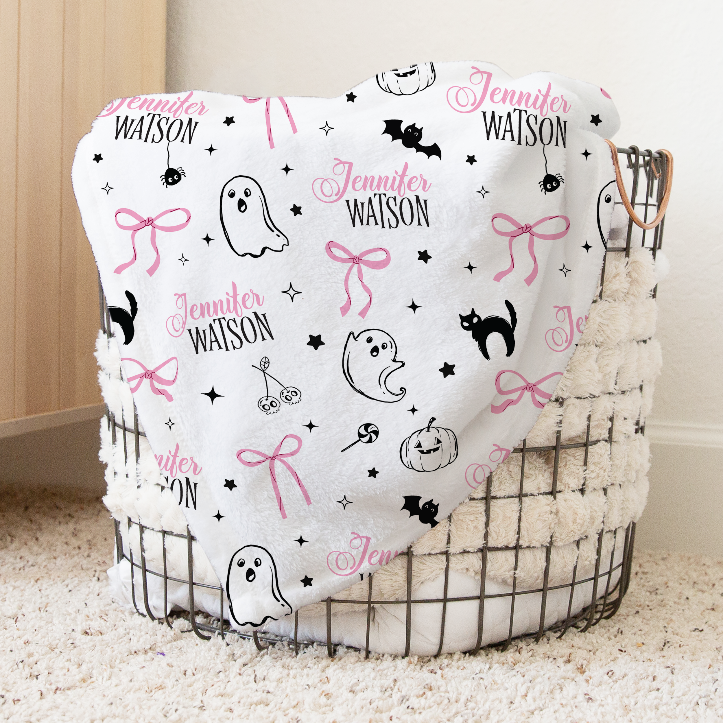 Personalized Blanket in Boo Babes
